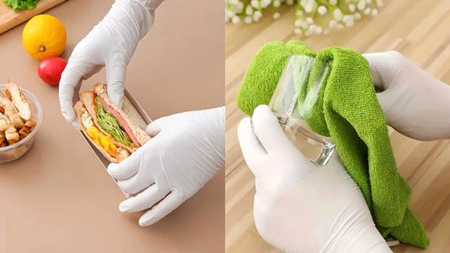 Ultra Stretch White Nitrile Exam Gloves – 7 Mil, 12" Extended Cuff (50/Box)