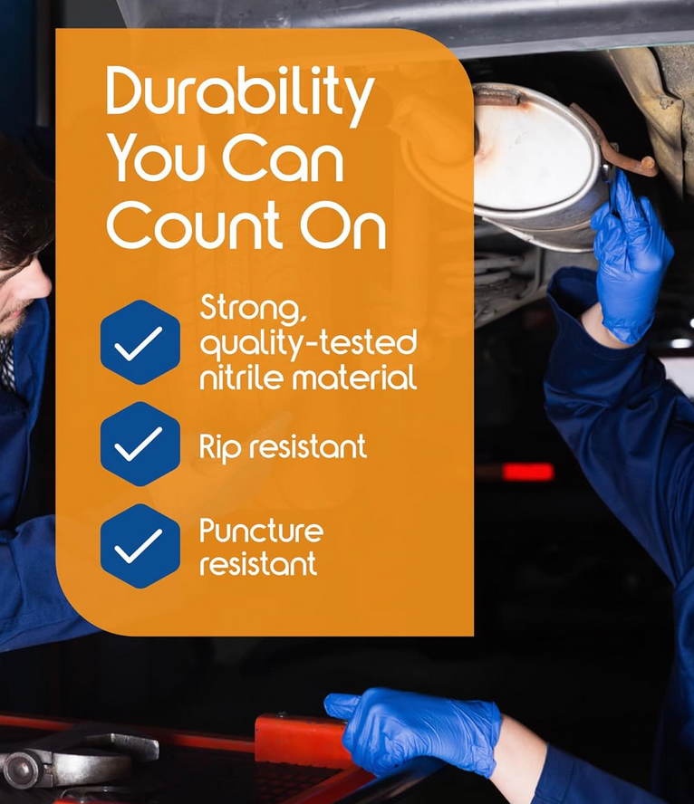 Ultra Stretch Professional Cobalt Blue Nitrile Exam Gloves – 3 Mil (200/Box)