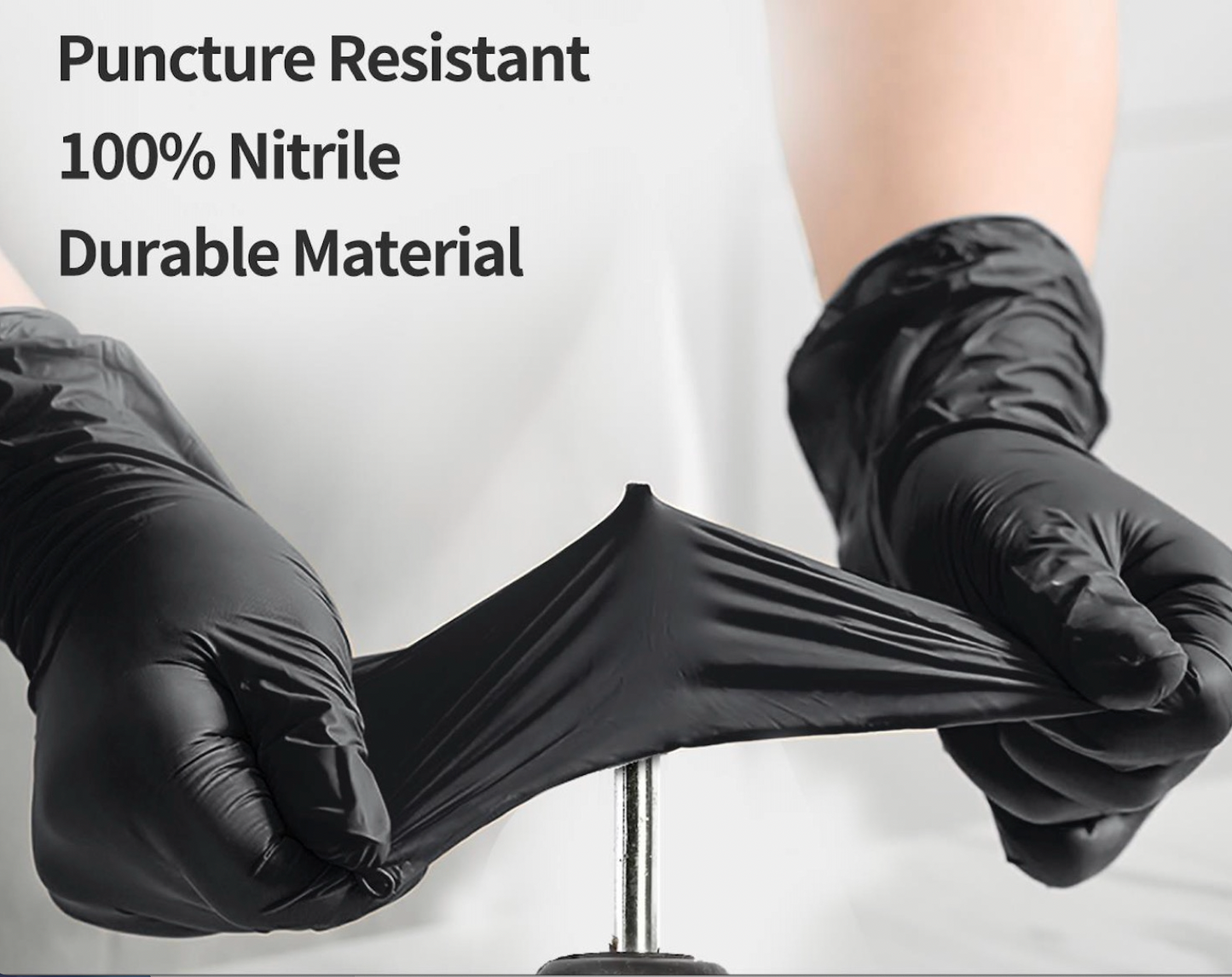 Ultra Stretch Professional Black Nitrile Exam Gloves – 5 Mil (100/Box)